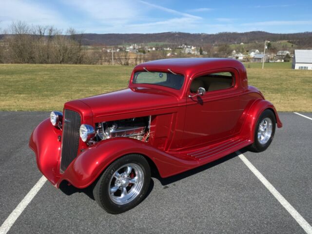 1934 chevy 3 window coupe chopped hot rod street rod