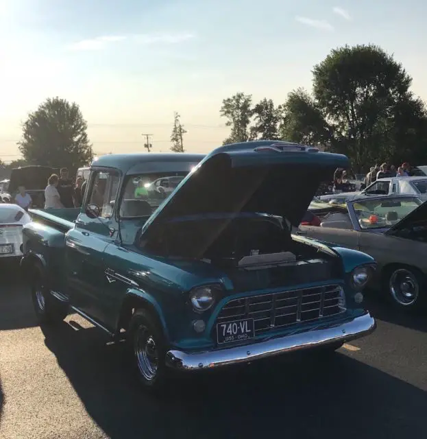 1955 chevrolet 3100 shortbed stepside pickup truck