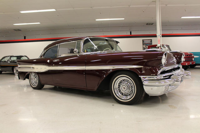 1957pontiacchieftain catalina 287 milesburgundyhardtopspecialty sales classics –