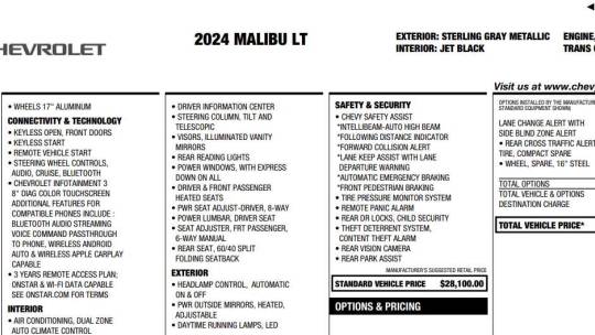 2024 Chevrolet Malibu