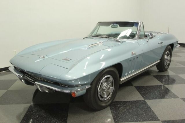 #s match l36 427 v8, super rare trophy blue, expertly restored, 4 sp, 4 whl disc