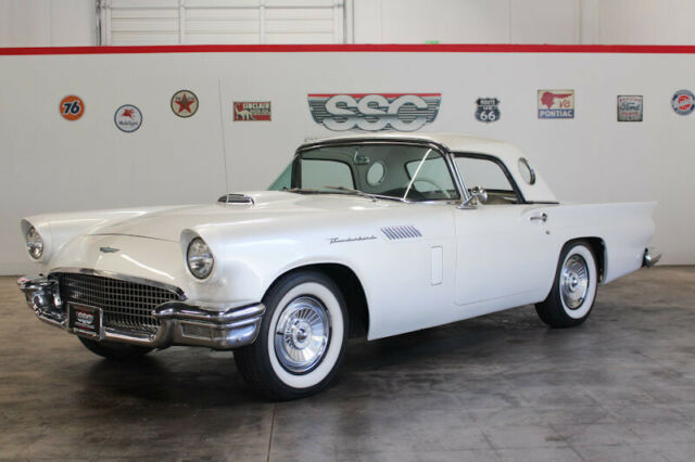 1957 ford thunderbird 46208 miles white w/removable hardtop
