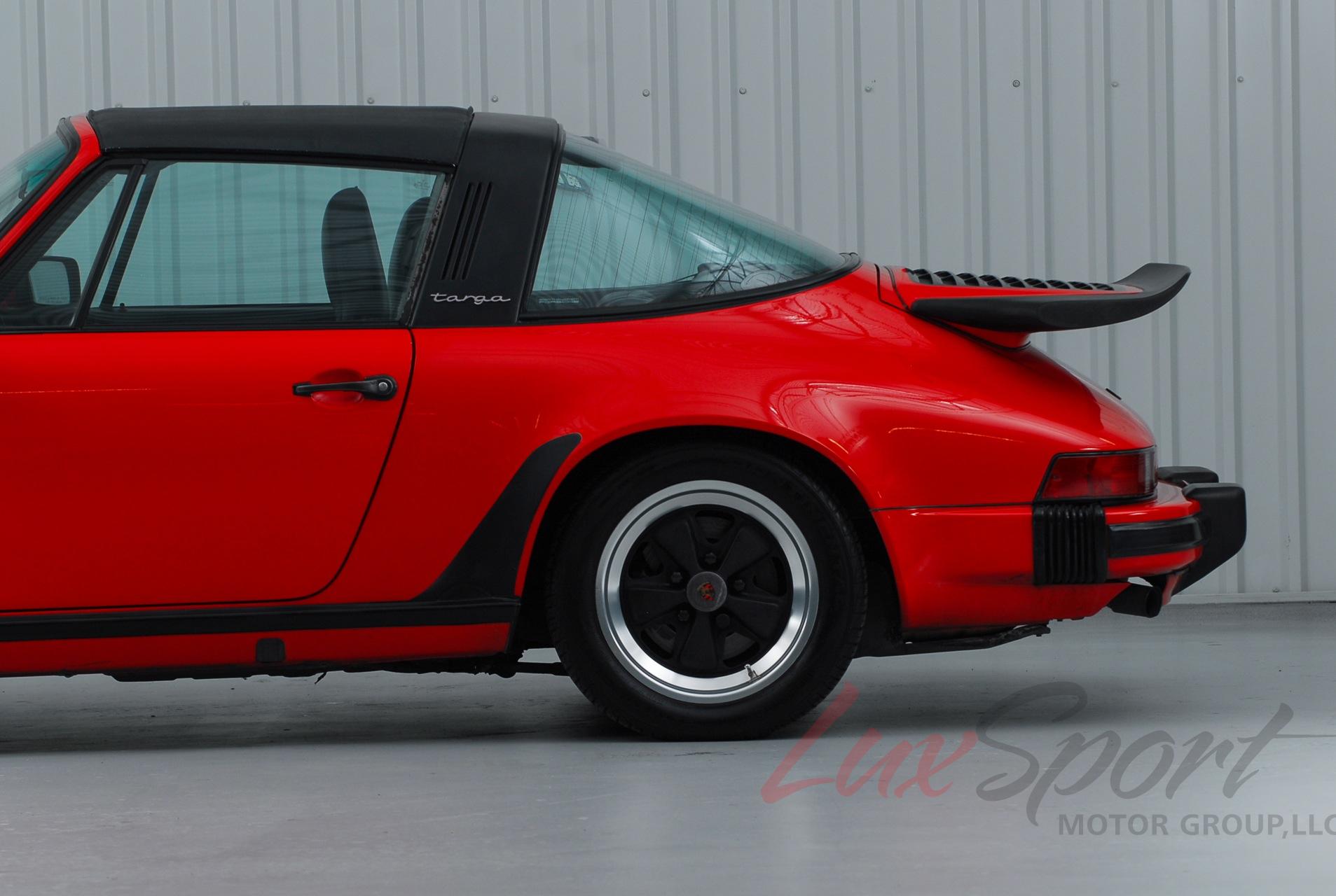 1987 porsche 911 3.2 carrera targa guards red/black 5-speed 69,000 miles mint!!!