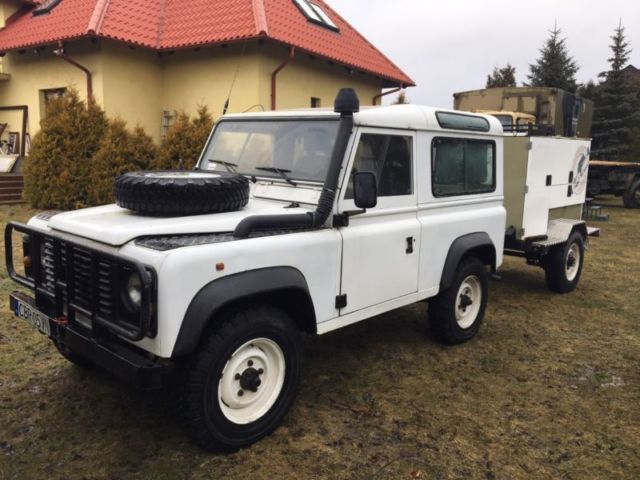 1986 land rover defender 90 w/ camping trailer