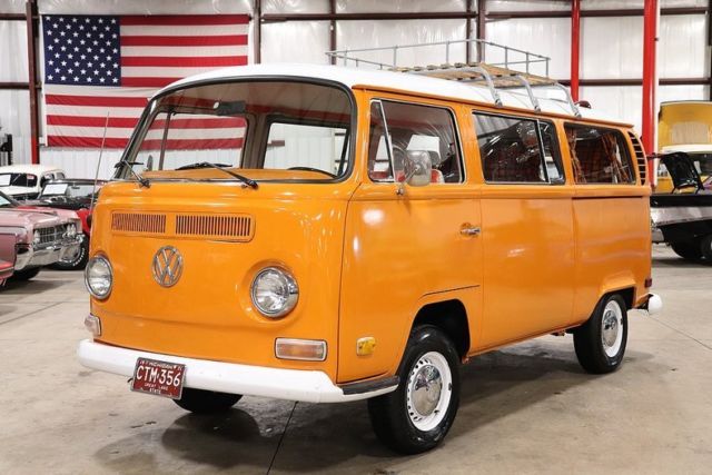 1971 volkswagen bus 50406 miles orange station wagon 4-cylinder manual