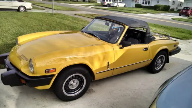 1980 triumph spitfire with overdrive and hard top