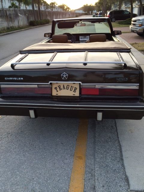 chrysler: lebaron convertible (mark cross edition) woody