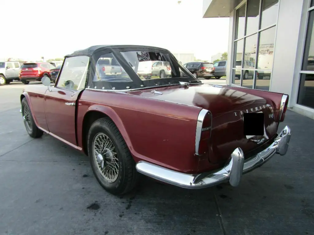 1963 triumph tr4 convertible, burgundy with 590 miles available now!