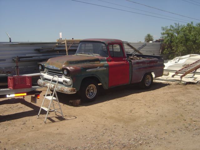 1958 chevy truck chevrolet short bed fleetside shortbed fleet side