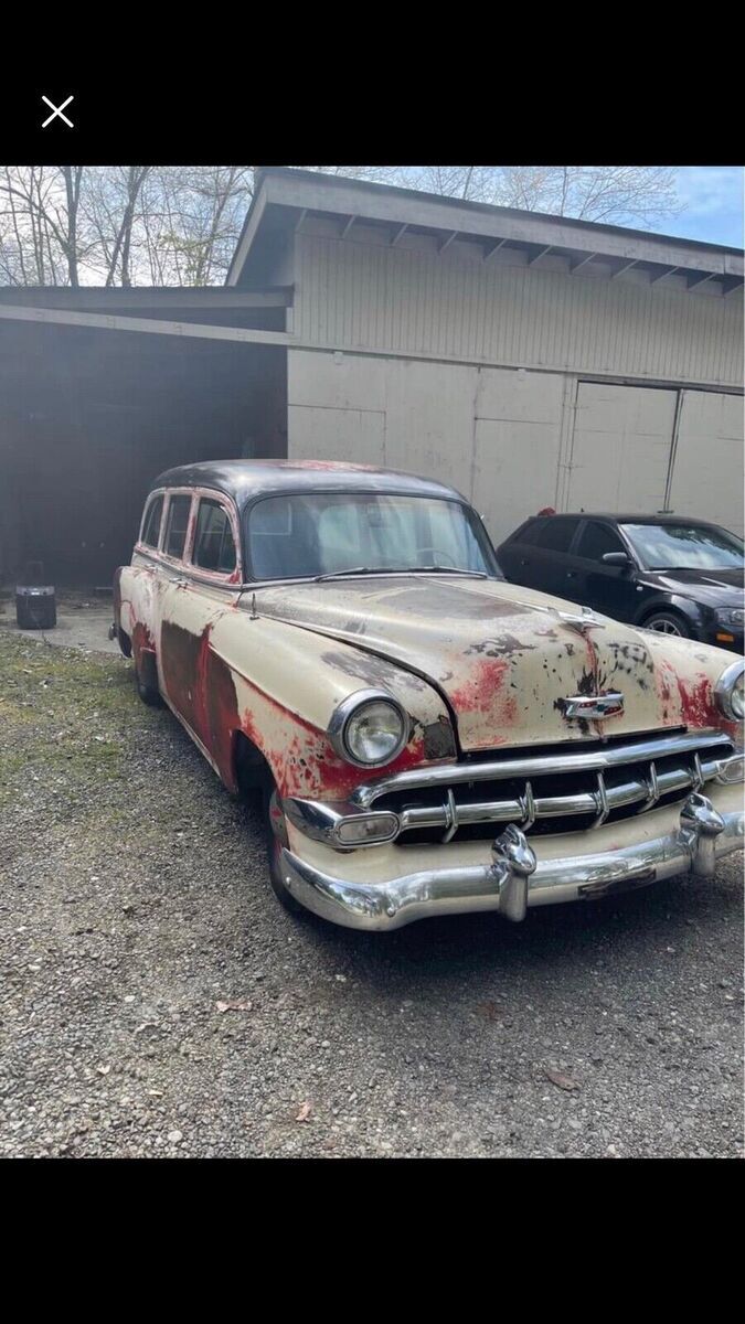 1954 chevrolet 150 wagon brown rwd automatic