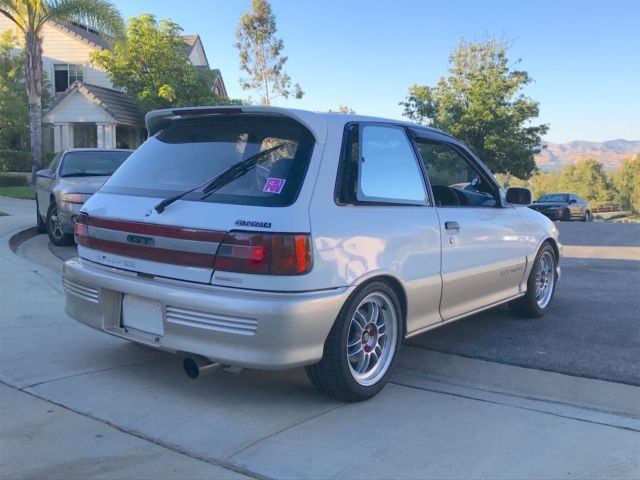 1990 toyota starlet gt turbo rhd "glanza" " ep82 " jdm legal import; beautiful