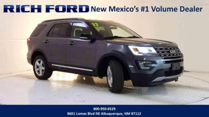 2017 ford explorer xlt awd xlt 4dr suv for sale in albuquerque, new mexico