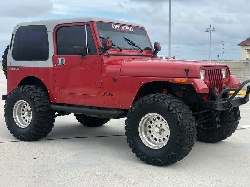 1988 jeep wrangler 2dr base 214,000 miles red select 5 speed