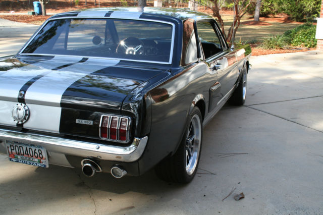 awesome 1966 ford mustang cobra black with black interior 289 cu in automatic