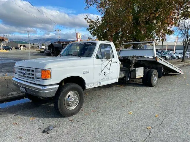 1989 ford f-450 slideback car hauler 5 speed manual 2-door truck