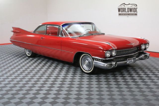 1959 red restored ac california car gorgeous!