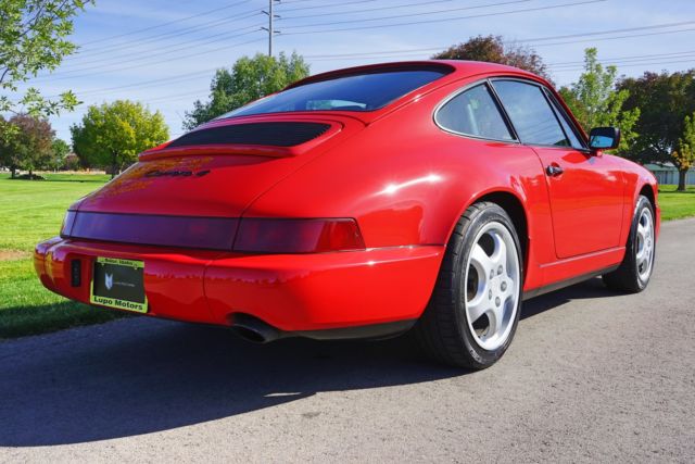 1991 porsche 911 carrera 69,433 miles red flat 6 cylinder engine 3.6l/220 manu