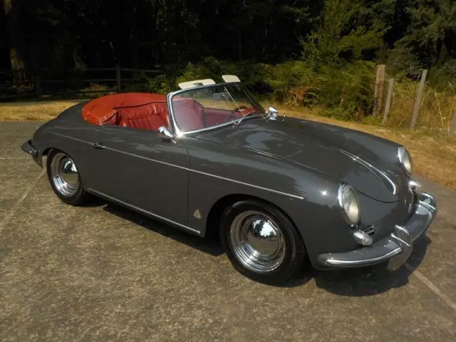 1961 drauz roadster # 88945, matching numbers, factory correct slate gray/red