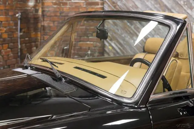 90 soft top burr walnut wood veneer piping lambswool rugs top-roll dash 53k mi