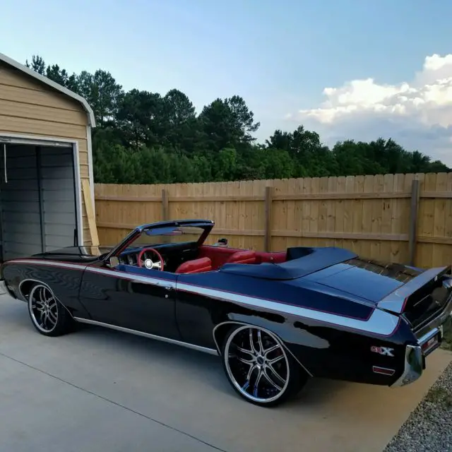 buick gsx clone- black, red, silver