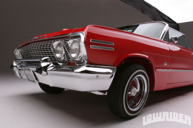 1963 chevrolet impala convertible. vehicle featured in "lowrider magazine"