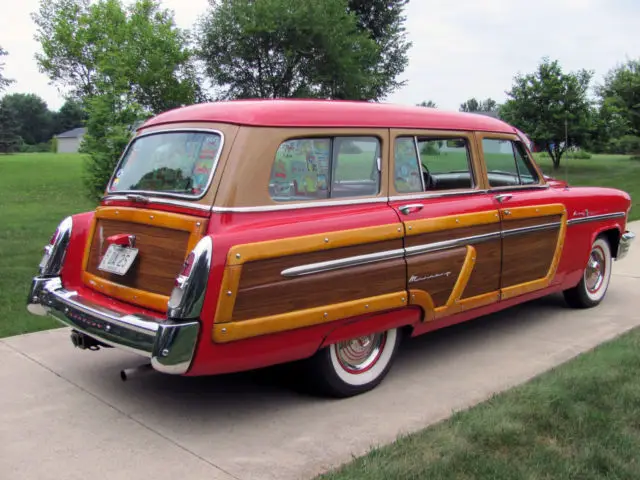 1953 mercury monterey station wagon woodie woody overdrive! no reserve!!!
