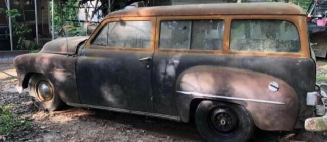 1952 plymouth suburban wagon black rwd manual