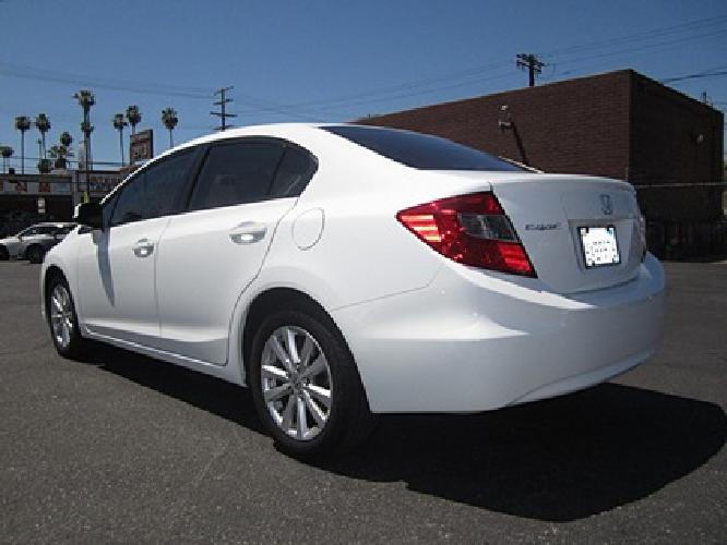 2012 honda civic ex white 28,039 mile - moon roof in los angeles, ca