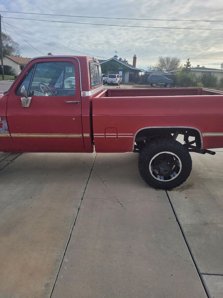 1985 gmc sierra 1500 red 4wd automatic