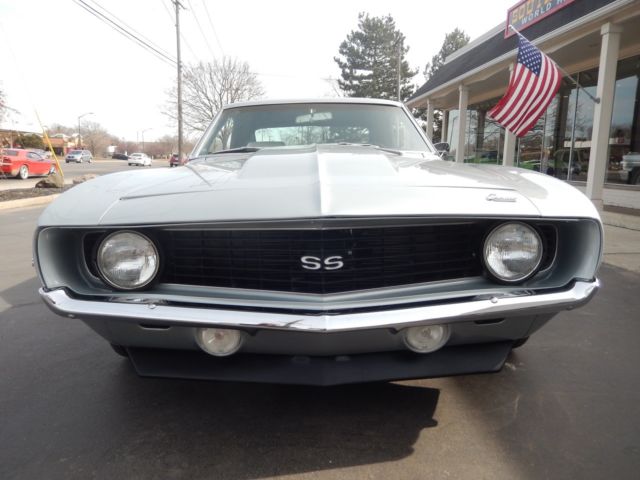 1969 chevrolet camaro ss cortez silver 396 auto recent resto