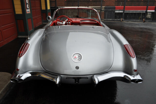 1959 chevrolet corvette inca silver red interior beautifully restored road 48156