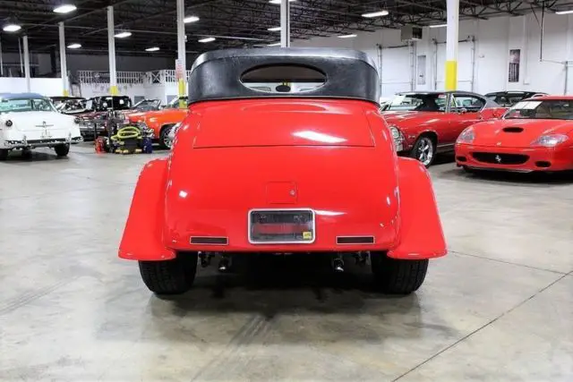 1933 willys cabriolet 7647 miles red 4.3l v6 automatic