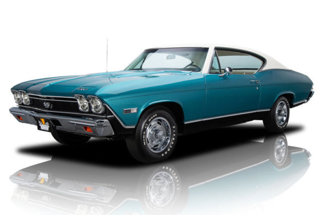 1968 chevrolet chevelle super sport 55927 miles tripoli turquoise hardtop 396 v8