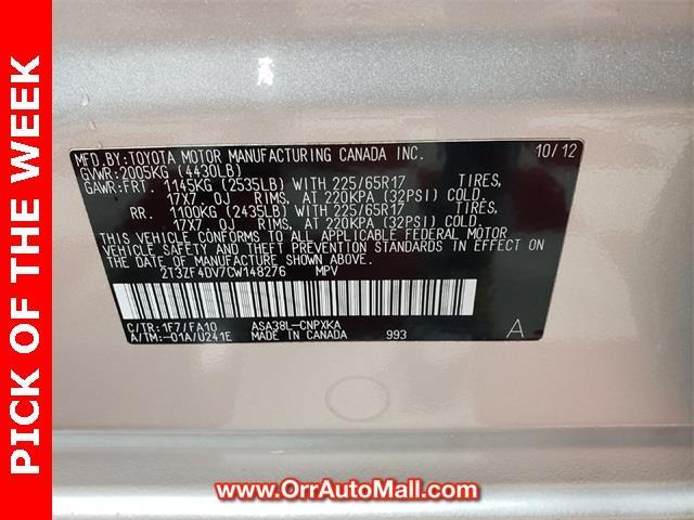 2012 toyota rav4 base base 4dr suv for sale in russellville, arkansas