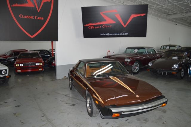1980 fiat x1/9 brown great deal!