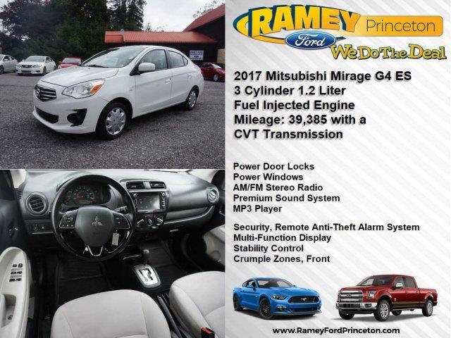 2017 mitsubishi mirage g4 es es 4dr sedan 5m for sale in elgood, west virginia