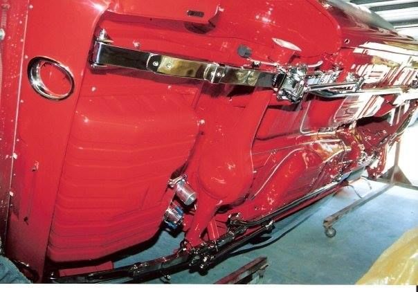 1965 ford mustang fast back, red, show car
