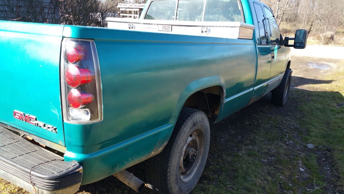 1994 chevrolet k2500 silverado 6.5l turbo diesel ext. cab 8' bed goose & reese