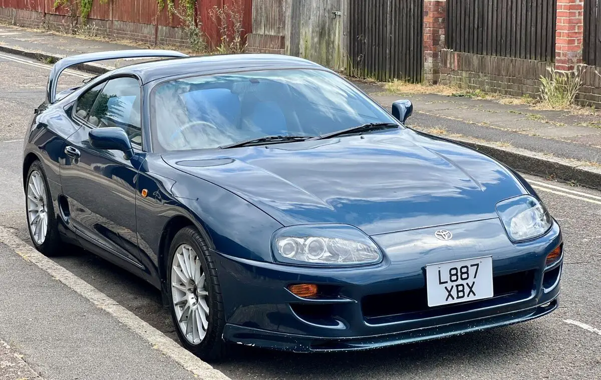 1993 toyota supra targa top non turbo auto jap import baltic blue