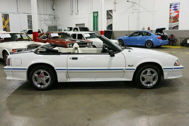 1991 ford mustang 82634 miles white 302ci v8 manual