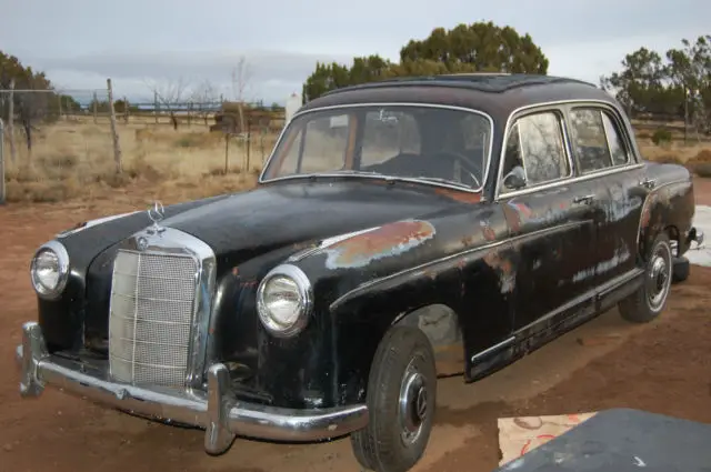 1956 mercedes benz with webasto sliding roof ponton 220s