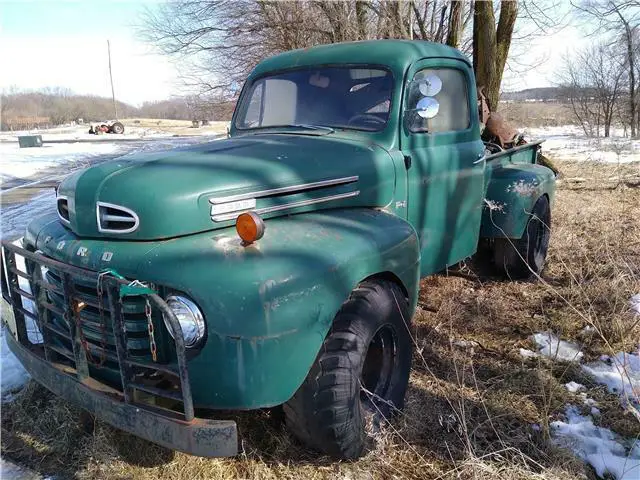 1950 ford f1 100 classic pick up truck true barn find v8