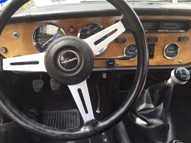 triumph spitfire 1976 with overdrive
