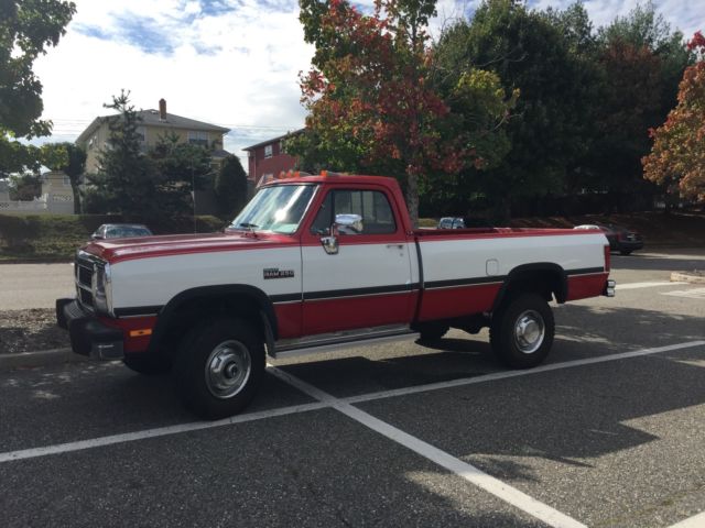 1993 dodge ram 2500 le cummins diesel regular cab 4x4 pickup with only 42,475