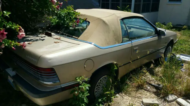 1992 chrysler lebaron convertible no reserve