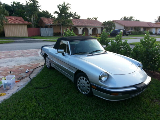classic car for sale - alfa romeo spider quadrifoglio 1988