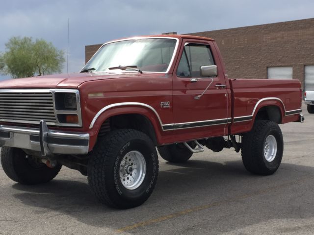 1986 ford f-150 xlt lariat standard cab pickup 2-door 5.0l (4x4, shortbed)