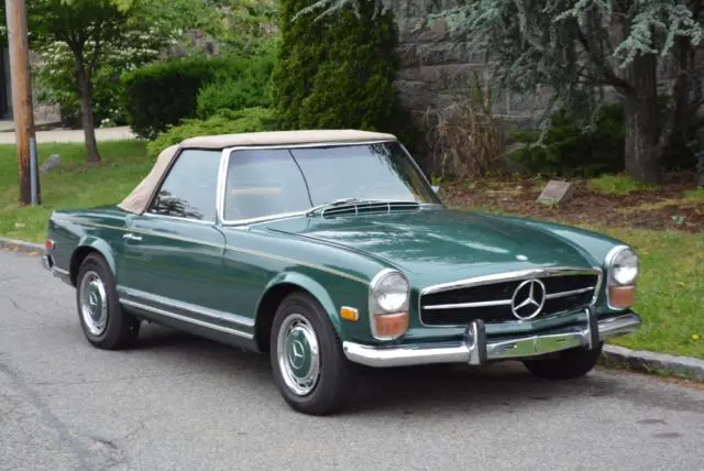 1970 mercedes-benz 280sl 0 green