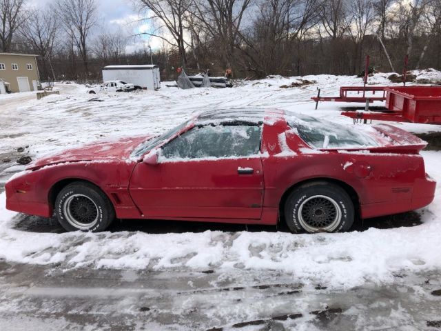 1987 pontiac firebird trans am with t- top 305 tpi automtic red rare ta