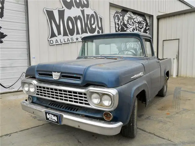 1959 ford f 100 swb big window v8 4 speed project gas monkey garage no reserve
